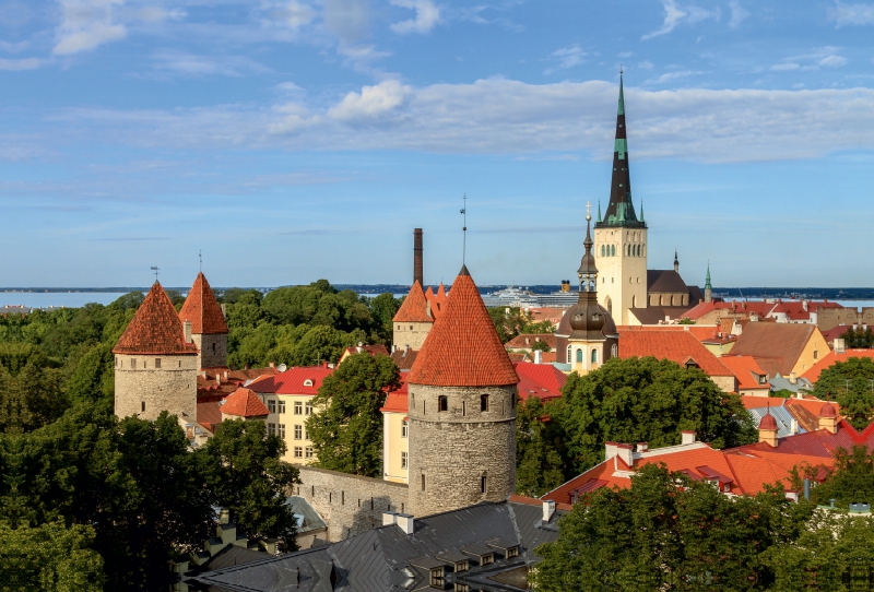 Estland - Blick über Tallinn