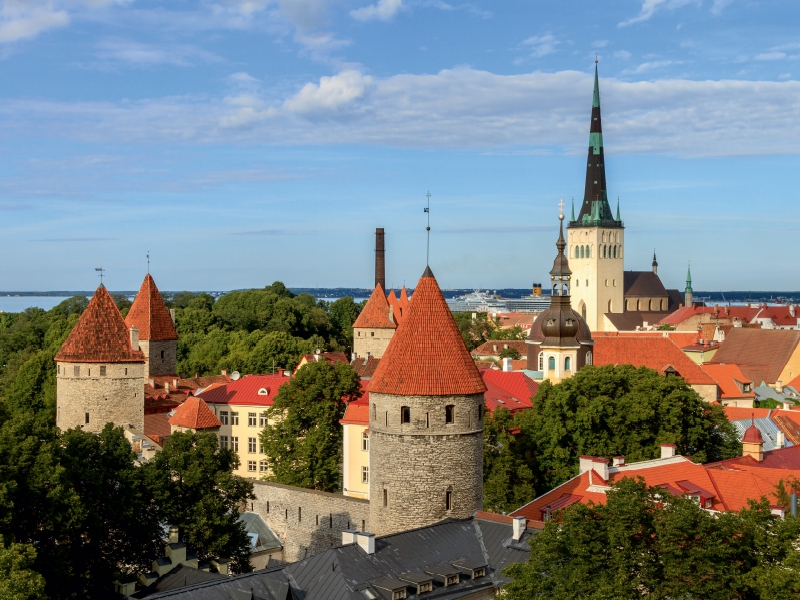 Estland - Blick über Tallinn