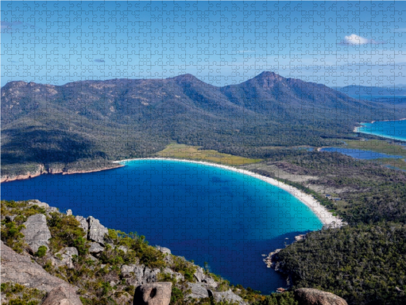 Aussicht von Mount Amos auf Wineglass Bay