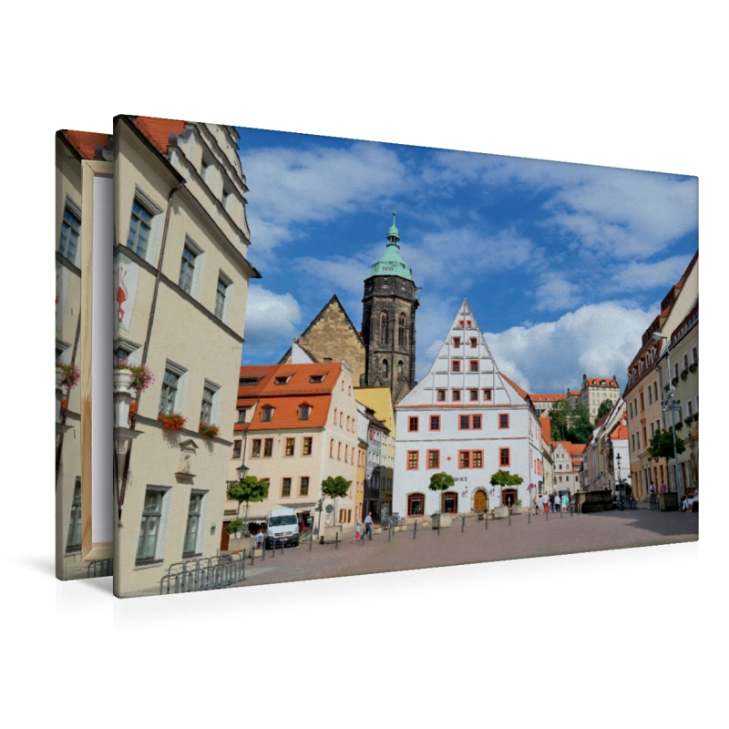 Marktplatz mit Canaletto-Blick, Altstadt,            N50°57'44.2476', E13°56'28.734'