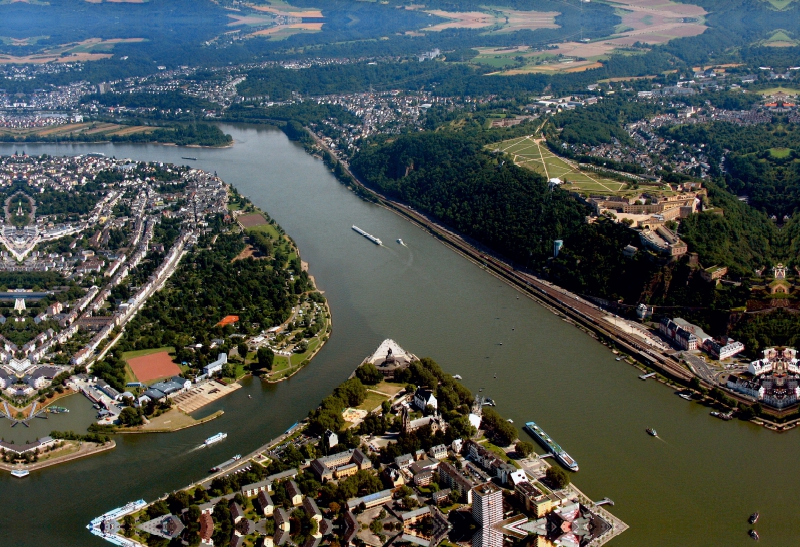 Das deutsche Eck bei Koblenz