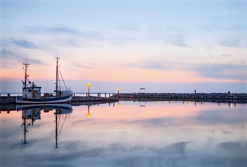 Abendstimmung im Hafen Timmendorf