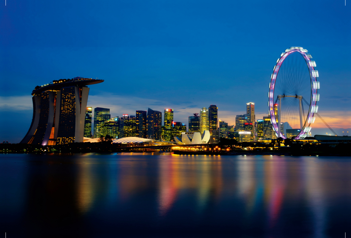 Singapur Stadt der Skylines