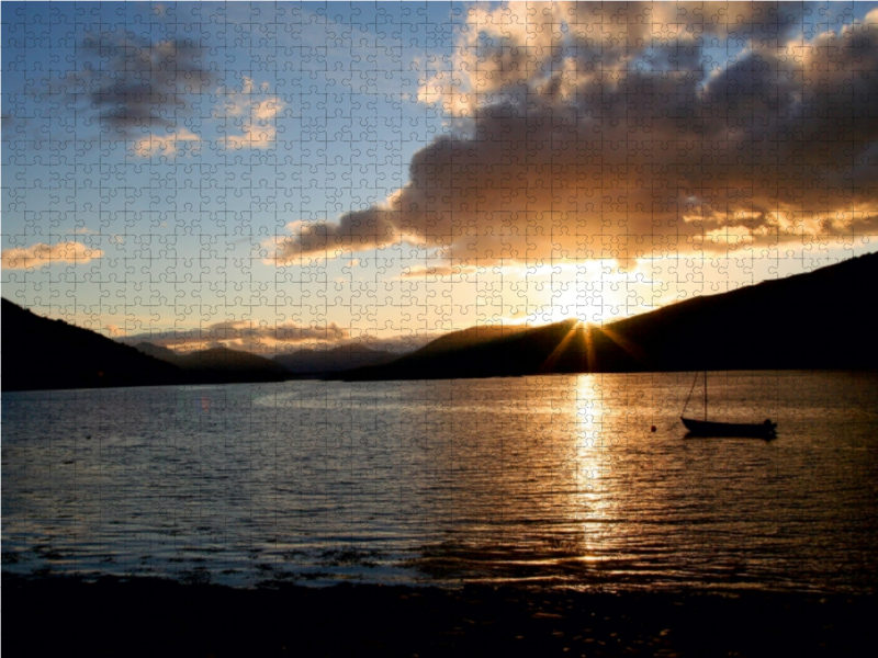 Sonnenuntergang Loch Leven