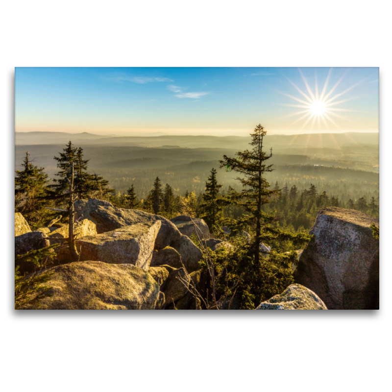 Herbststimmung auf dem Kösseinegipfel im Fichtelgebirge