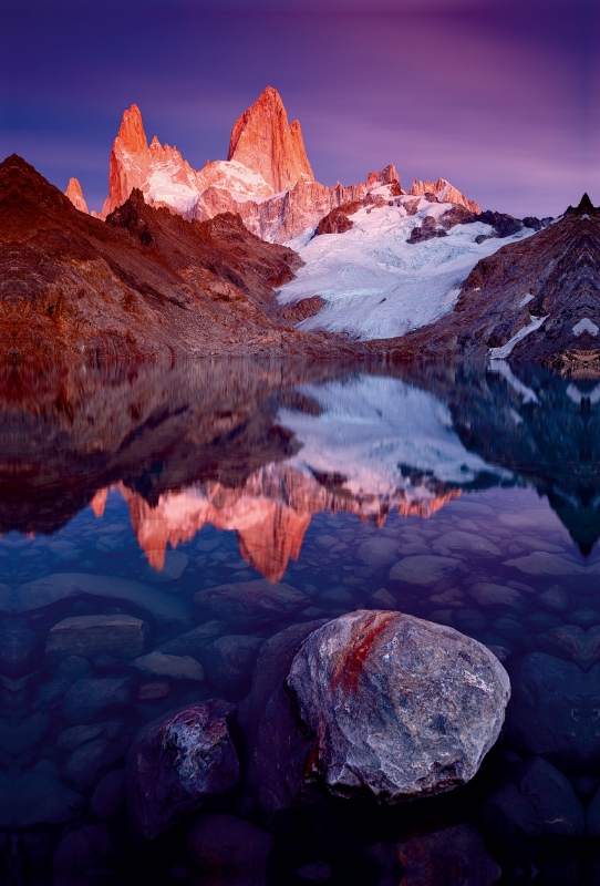 Laguna de los Tres mit Fitz Roy, El Chaltén, Patagonien