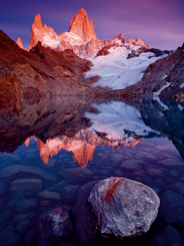 Laguna de los Tres mit Fitz Roy, El Chaltén, Patagonien