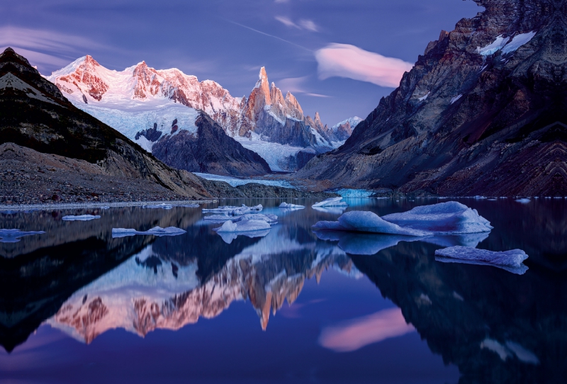 Laguna Torre mit Cerro Torre, El Chaltén, Patagonien