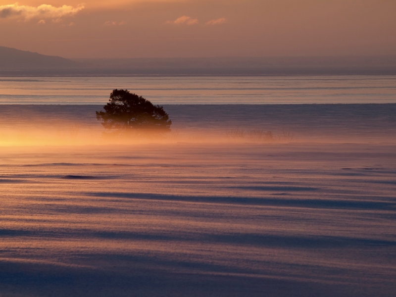 Sonnenaufgang am Vätternsee, Schweden