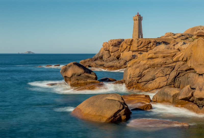 Ein Motiv aus dem Kalender Côte de Granit Rose, einmalige Küstenregion der Bretagne