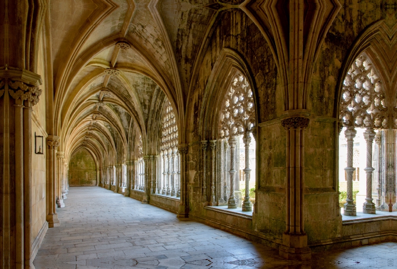 Kreuzgang in der Mosteiro de Alcobaça