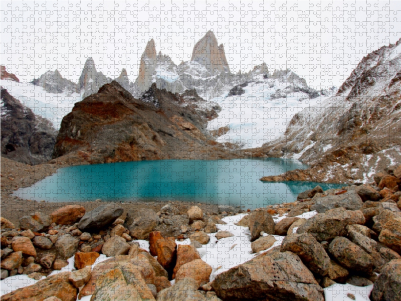 Laguna de los Tres und Mount Fitz Roy, Los Glaciares Nationalpark, Argentinien