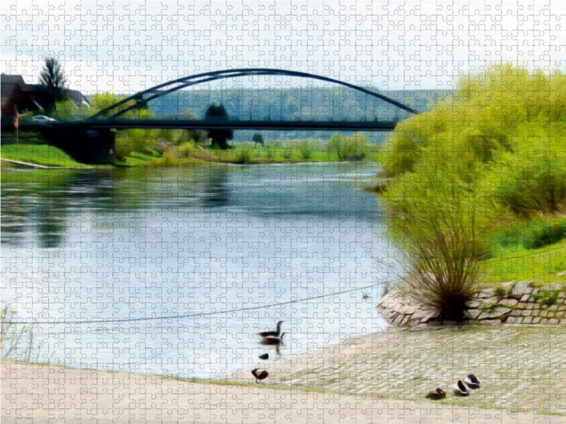 Weserbrücke Beverungen - Lauenförde