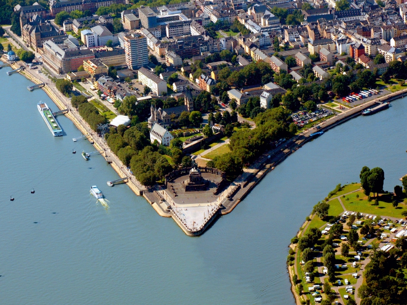 Das deutsche Eck bei Koblenz