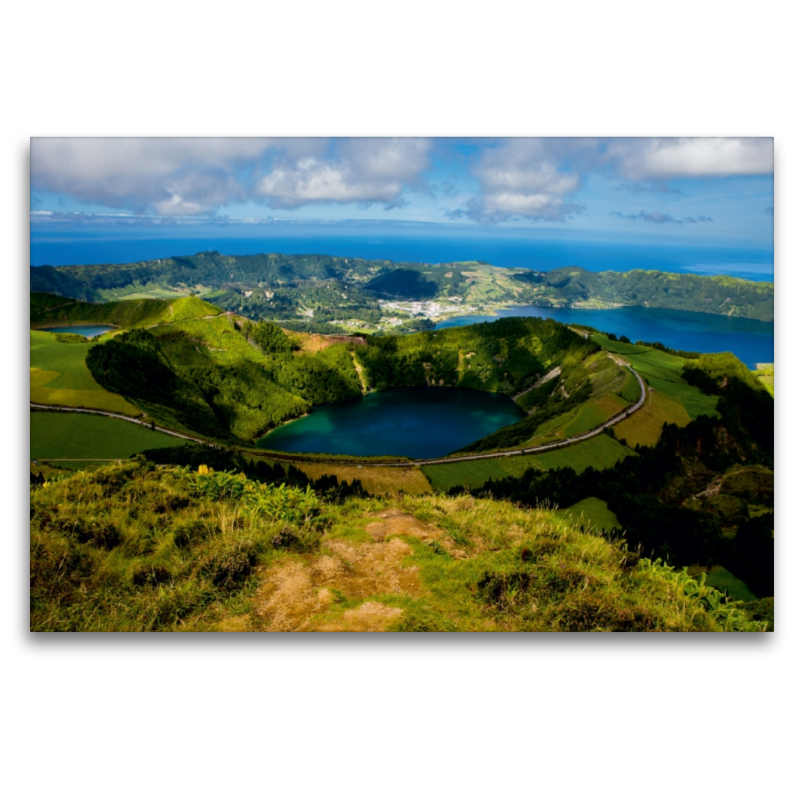 Lagoa de Santiago mit Caldeira vom Sete Cidades