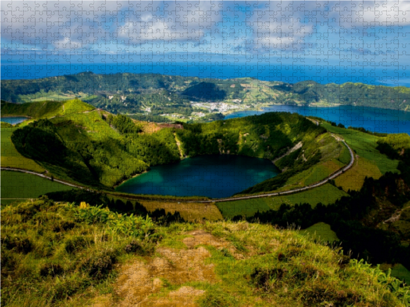 Lagoa de Santiago mit Caldeira vom Sete Cidades