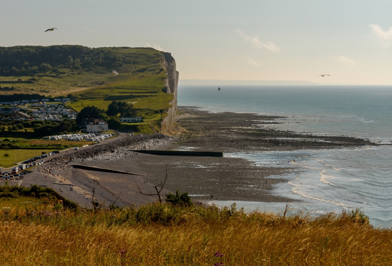 Die Küste bei Criel-sur-Mer in der Normandie