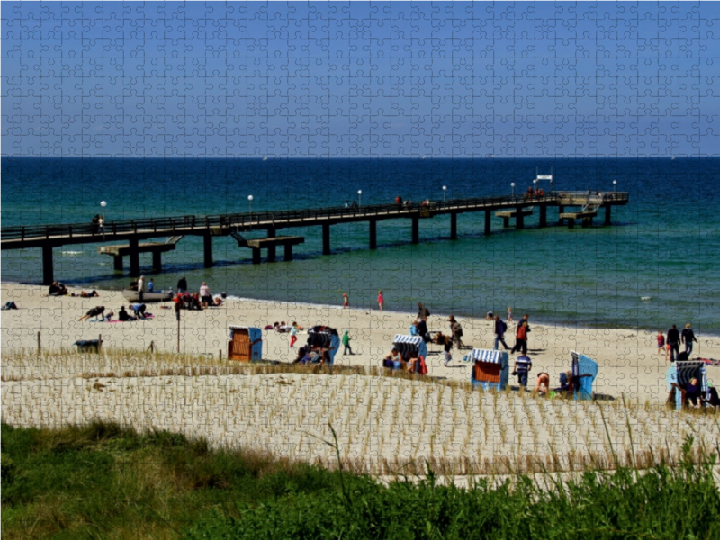 Strand und Seebrücke des Ostseebades Rerik