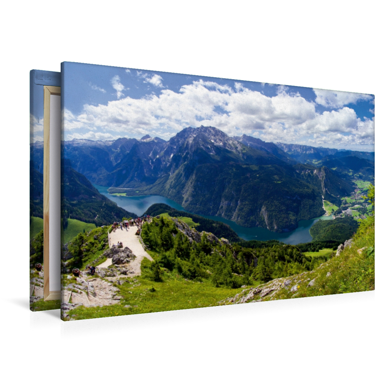 Der Königssee im Berchtesgadener Land – Panoramablick vom Jenner in 1,874 m Höhe.