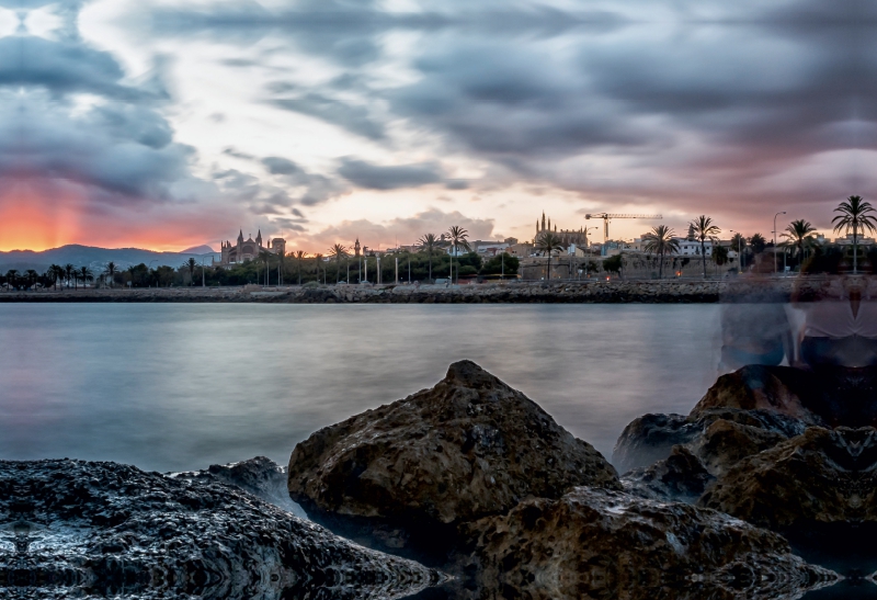 Abendstimmung in der Bucht von Palma