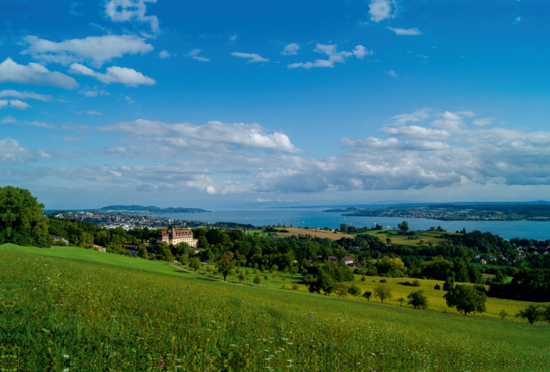 Schöner Blick von der Hödinger Höhe bei Überlingen