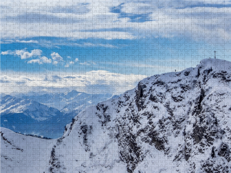 Einsamer Wanderer an der Rotwand, Spitzing