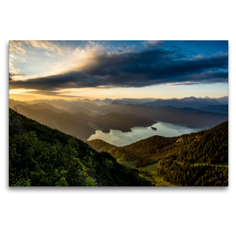 Sonnenaufgang am Walchensee, Kochel