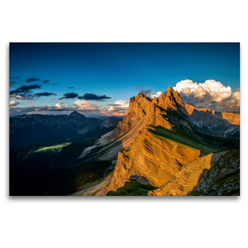 Sonnenuntergang am Seceda, St. Ulrich