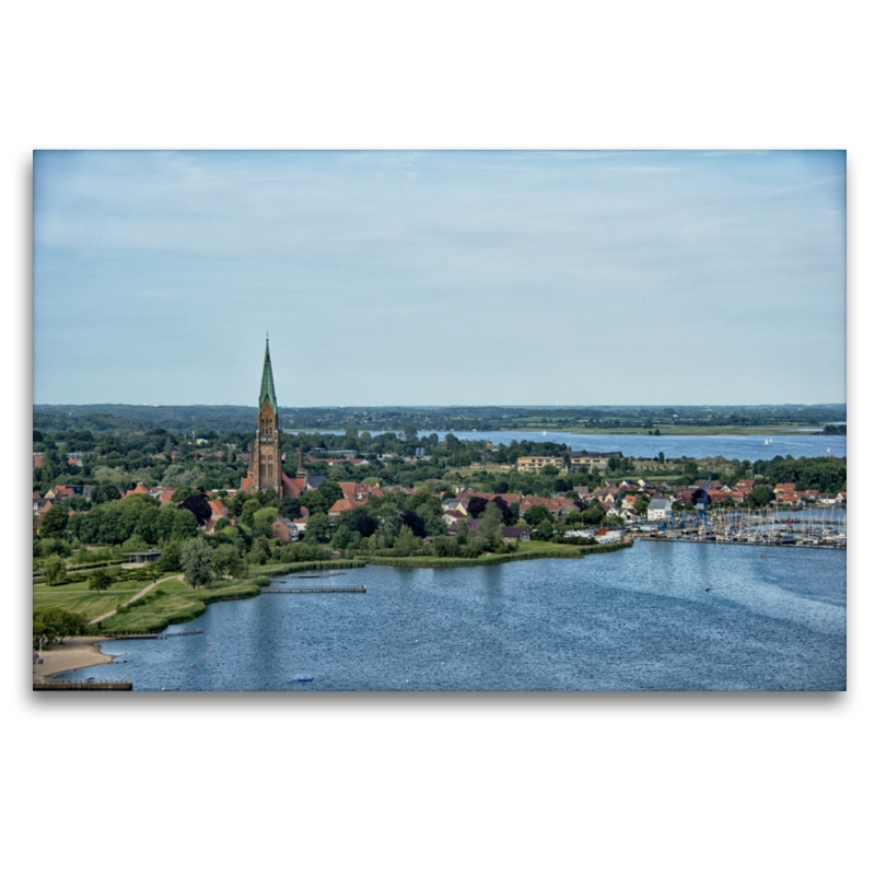 Blick auf den St.-Petri-Dom und den Yachthafen