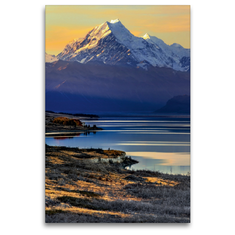 Abends am Mount Cook, Neuseeland