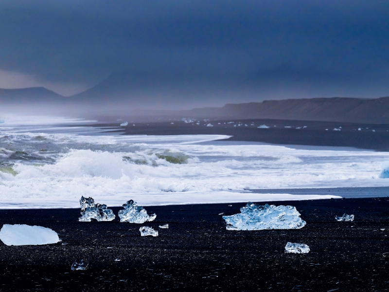 Vatnajökull Glacier National Park, Diamond Beach