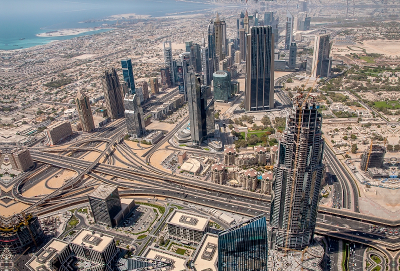 Blick vom Burj Khalifa