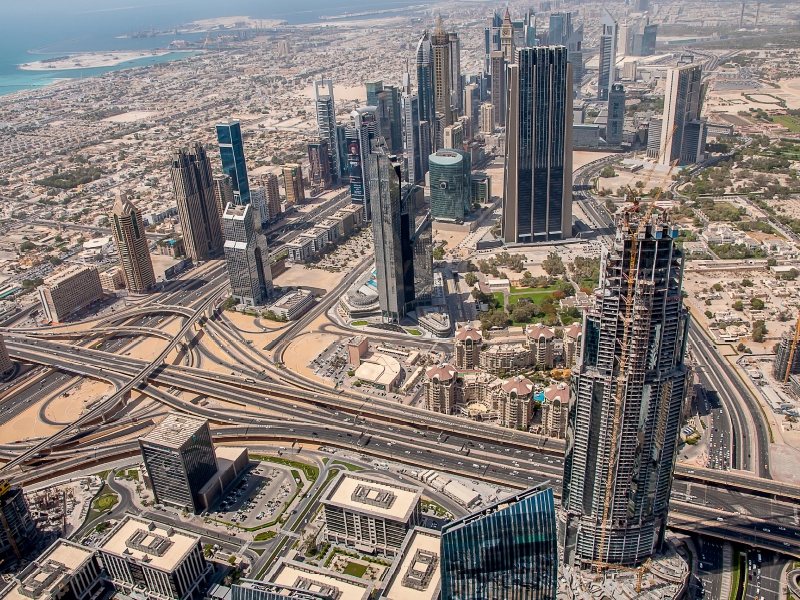 Blick vom Burj Khalifa