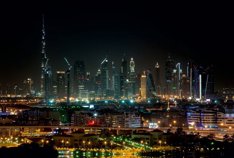 Dubai Skyline @ Night