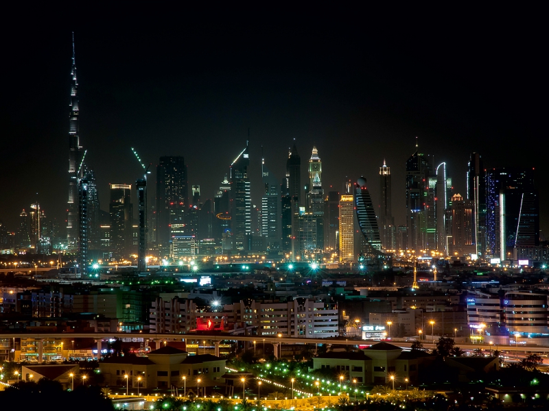 Dubai Skyline @ Night