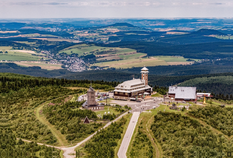 Blick auf den Fichtelberg