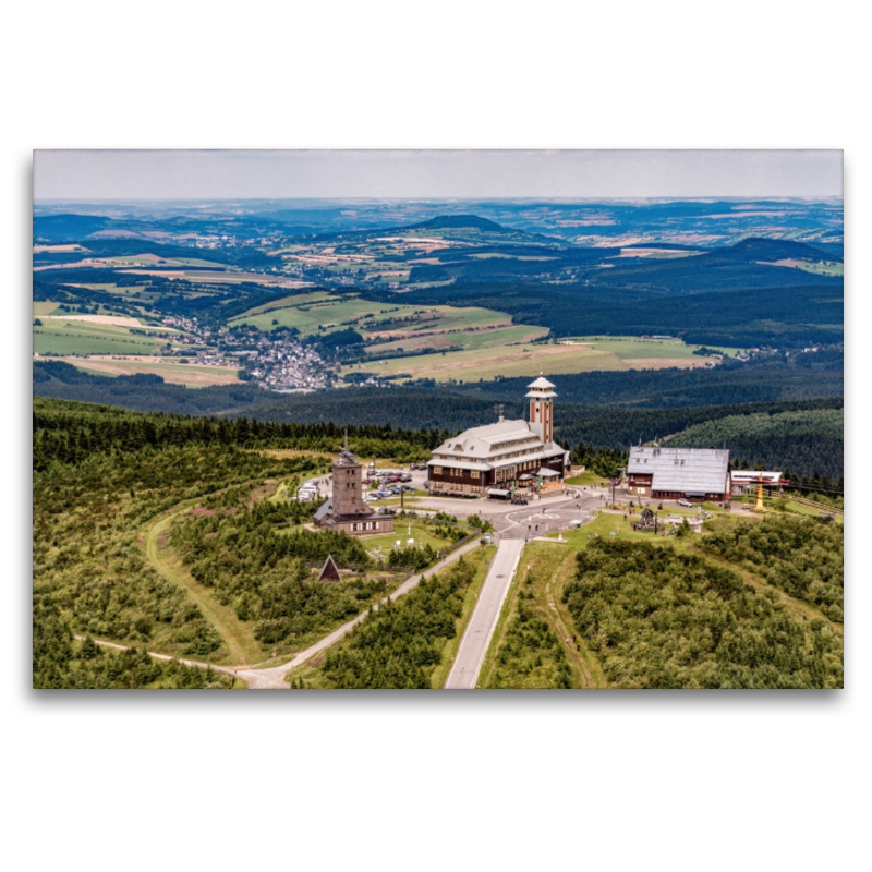 Blick auf den Fichtelberg