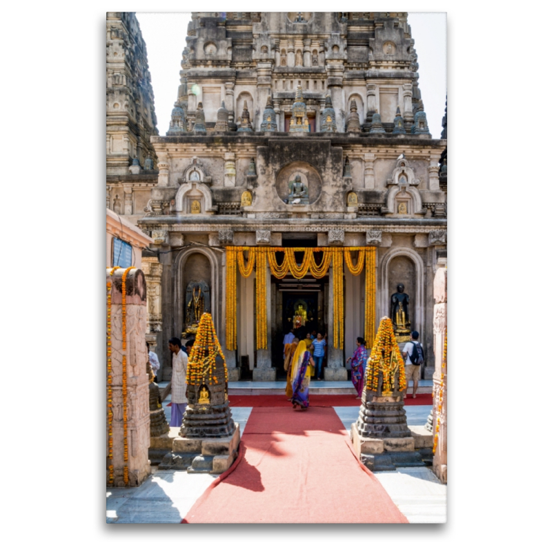 Ein Motiv aus dem Kalender Mahabodhi - der Tempel zu Ehren des Buddha