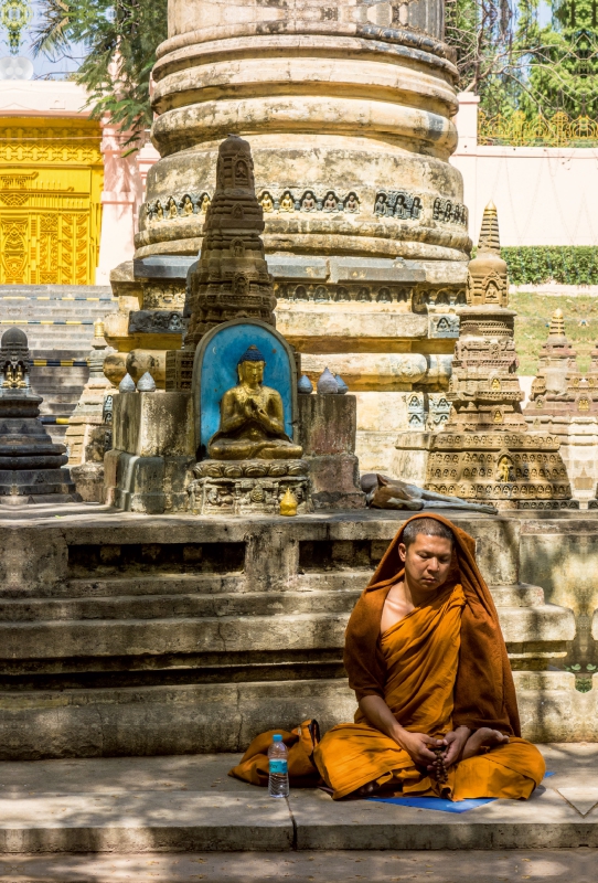 Ein Motiv aus dem Kalender Mahabodhi - der Tempel zu Ehren des Buddha