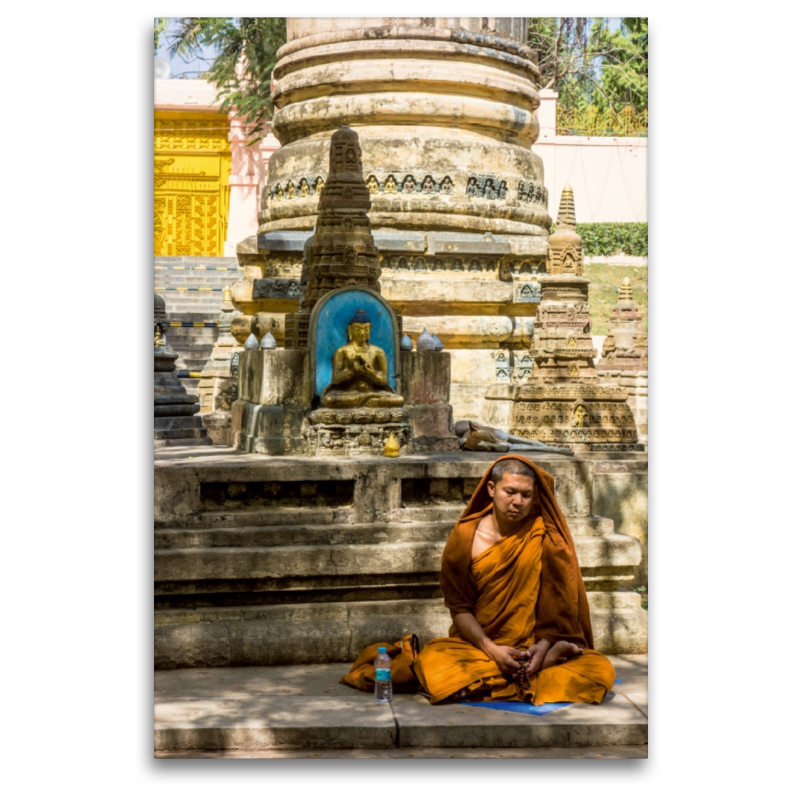 Ein Motiv aus dem Kalender Mahabodhi - der Tempel zu Ehren des Buddha