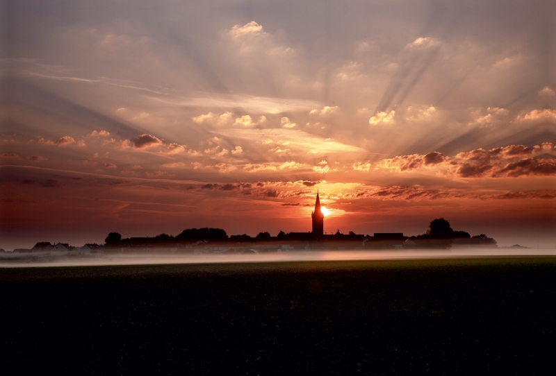 Sonnenaufgang über Hannberg