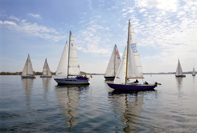 Segelyachten auf der Flensburger Förde