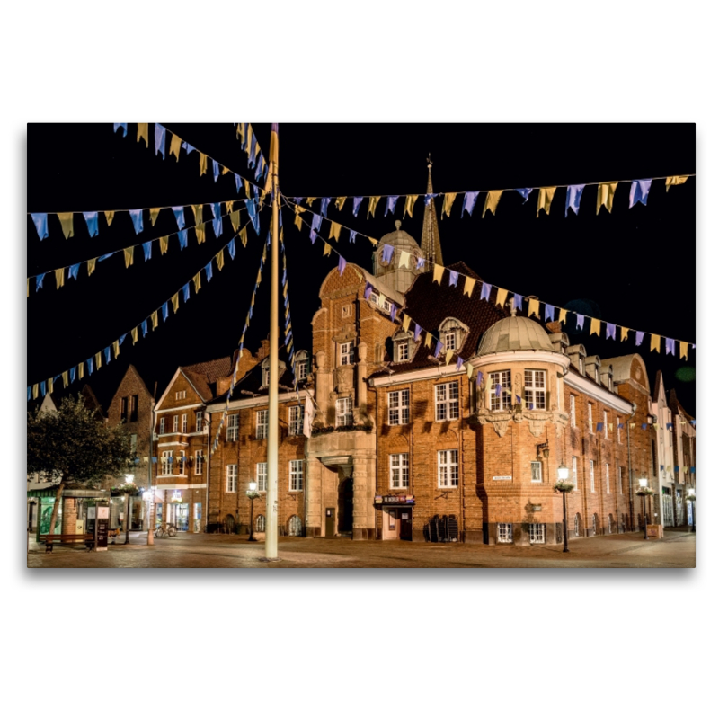 Das historische Rathaus der Hansestadt Buxtehude in der Breiten Straße