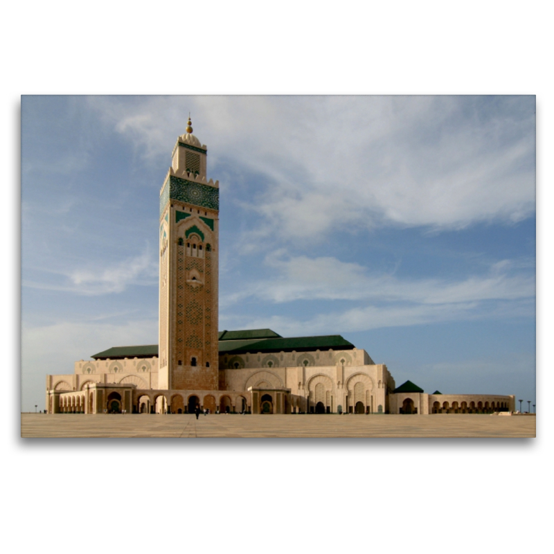 Drittgrößte Moschée mit 200 m hohem Minarett, Casablanca