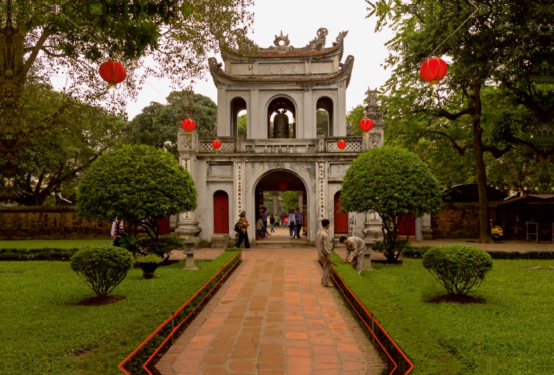 Der Tempel der Literatur in Hanoi