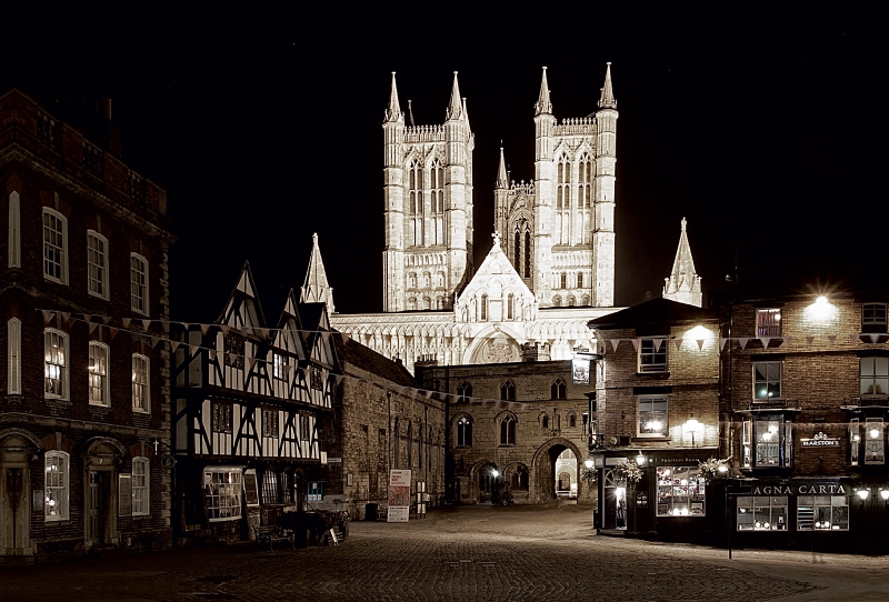 Mittelalterliche Kathedrale in Lincoln