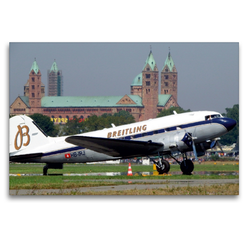 Douglas DC 3 vor dem Dom zu Speyer