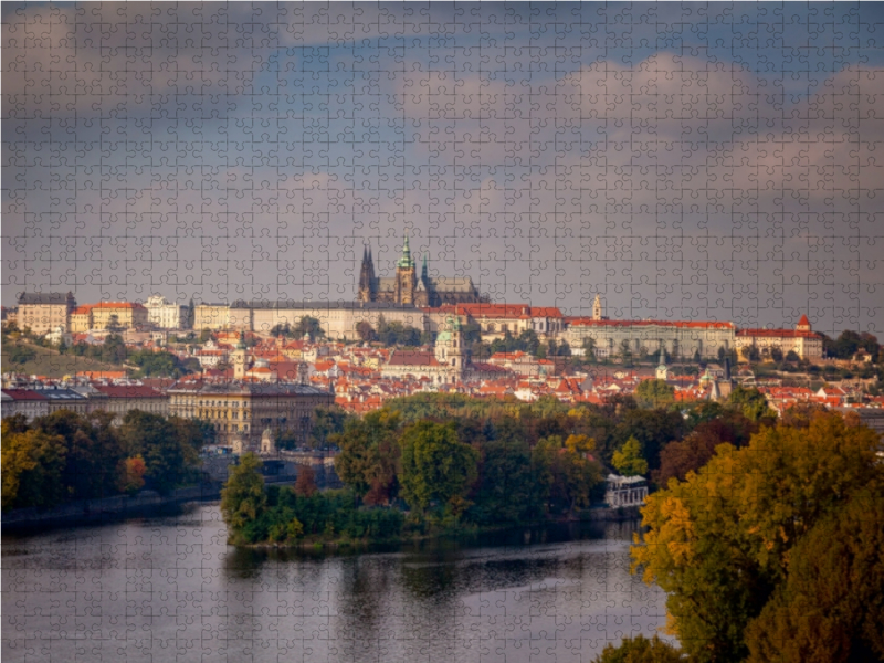 Panorama Prag mit Prager Burg