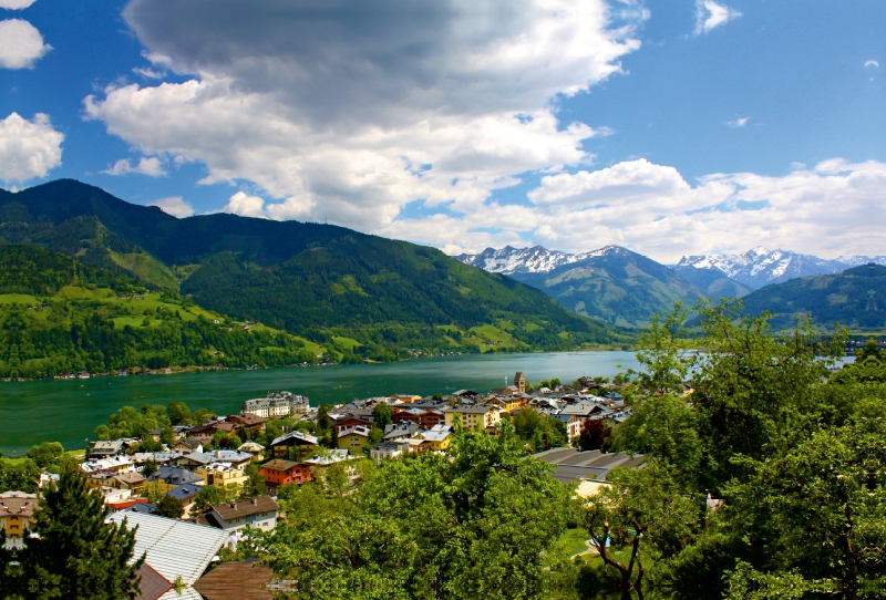 Über den Dächern von Zell am See