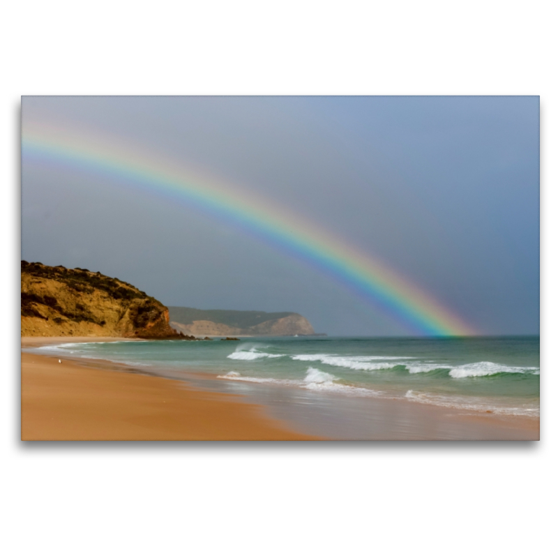 Regenbogen am Strand von Luz